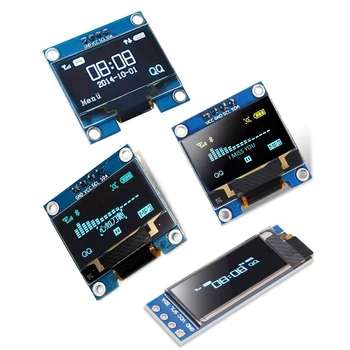 0,91 см 0,96-инчов OLED IIC Бял/ЖЪЛТ СИН/BLUE 12864 OLED Дисплей Модул I2C SSD1306 LCD Екран Такса за Arduino