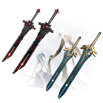 1:1 Проект Genshin Strike меч Края на вълк меч Царство Нож Нож нож cosplay Подпори оръжие Подпори Нож 100 см