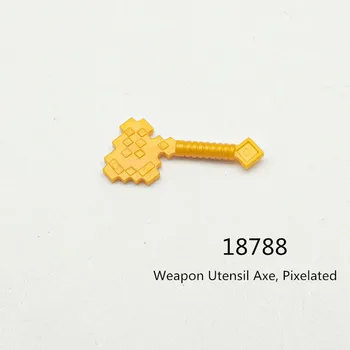 1 Бр. Строителни Блокове 18788 Оръжие, Брадва, Пикселизированные Колекция, Обемна Модулна играчка GBC За технически набор MOC