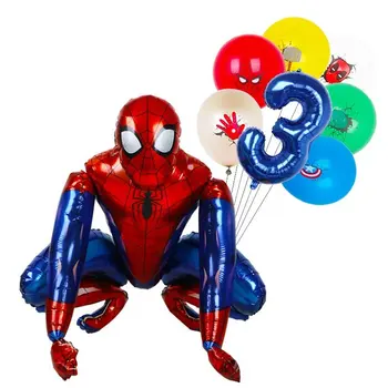 1 комплект Disney 3D Спайдърмен Алуминиеви Балони 32 