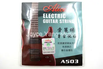 1 Комплект Струни за електрическа китара Alice A503-L/SL със стоманена сърцевина, покрит със стомана и никелово сплав, Намотанная Струна, Безплатна доставка