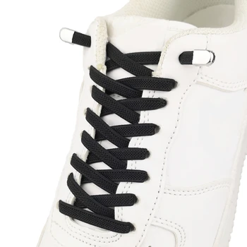 1 Чифт Еластични връзки за обувки-без вратовръзка, Плоски Връзки За обувки на Бързи Безопасни Ремък За Деца И Възрастни Мързеливи Ремък Аксесоари за обувки