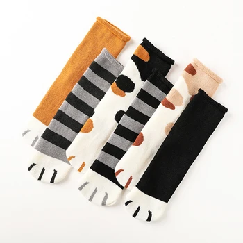 10 двойки/опаковане. Дамски Дълги Чорапи, Топли зимни Чорапи с шарките на Kawai, Сладки Памучни Чорапи, дамски Чорапи в стил харадзюку, Calcetines Mujer, Дамски чорапи