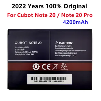 100% Оригинален Нов Батерия с Капацитет 4200 mah За телефон Cubot Note 20/Note 20 Pro, Висококачествени Сменяеми Батерии Bateria