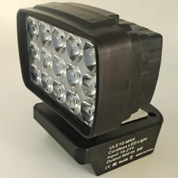 14,4 v/18 Led прожектор за литиево-йонна батерия Makita 900ЛМ Работна Лампа за външно фенер за батерии Makita BL1830 BL1850