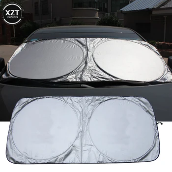 150x70 см Универсален UV-Защитен Екран Отпред Задното стъкло на Колата Козирка сенника на Кутията на Предното Стъкло на Автомобил Против Сняг, Лед