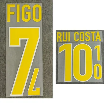 1998 #7 Името на Фиго #10 РУЙ КОСТА Отпечатва Футболен нашивку