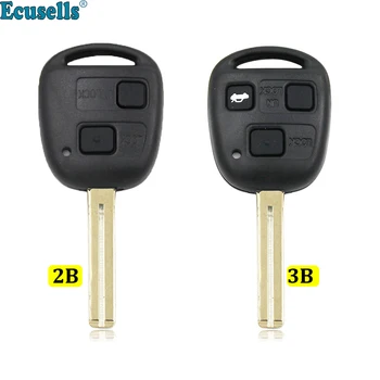2/3 от бутона празен дистанционно ключ опаковки за Lexus RX300 LS400 LS430 ES330 SC430 IS300 LX470 RX330 RX350 GS300 TOY48 РЕЖИСЬОРСКИ с бутон