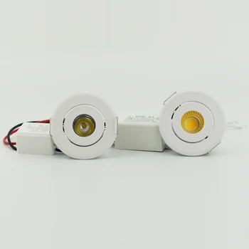 2 елемента 1 W 3 W Проектор Малък Прожектор led Spot лампа Лампа с Блок Захранване 110/220 В Витрина на Бижутерия Шкаф Осветление