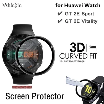 2 ЕЛЕМЕНТА 3D Мека Защитно Фолио за екран за Huawei GT 2Д Спортни Смарт Часовници със Защита от надраскване с Пълно Покритие Защитно Фолио за GT2E