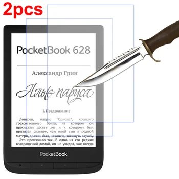 2 ЕЛЕМЕНТА 6 инча LCD дисплей Закалено стъкло Филм екран протектор на екрана На Pocketbook 628 Touch Lux 5 PB628 Четец За Четене на Електронни книги