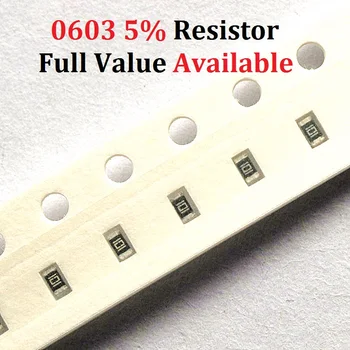 200 бр./лот SMD Чип Резистор 0603 2.7 M/3 M/3,3 М/3.6 M/3.9 M/Ω 5% Съпротива 2.7/3/3.3/3.6/3.9 M Резистори 2M7 3M3 3M6 3M9