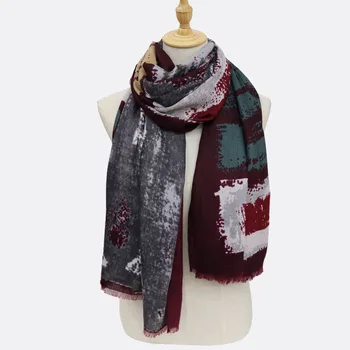 2018 зимата луксозна марка с високо качество, модерен Шал от Полиестер голям размер, Шал за дълги Жени, шалове и тайна, тайна, хиджаб, наметало