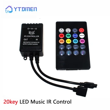 20key USB RGB LED на Дистанционното Управление 12 IR Управление на Led Музикален Звук Активен Регулатори За WS2811 5050 2835 Ивица Светлина Контролер