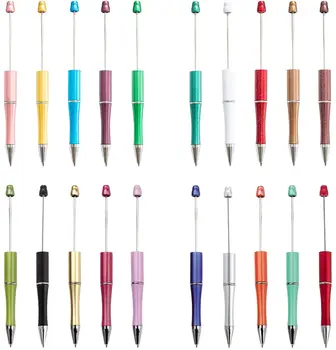 20pcs Пластмасови Химикалки за Химикалка САМ Подарък 20 Цвята Химикалка Химикалка Химикалка Ученически Канцеларски материали Стационарни Дръжки
