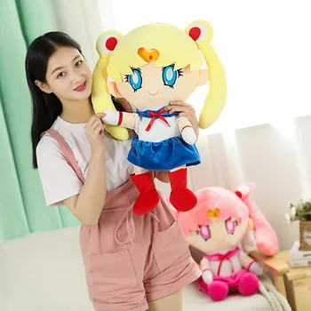25 СМ Kawai Sailor Moon Плюшени Играчки Цукино Усаги Сладки Девчачьи Сърца Меки Аниме Кукли Подаръци, Украса За Дома Спални