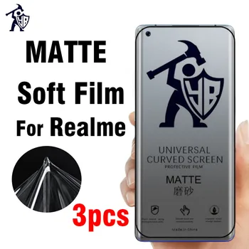 3 бр. Matte гидрогелевая филм За Realme 5 6 7 8 9 10 Pro Realme GT Neo 2 3T Защитно фолио за екрана OPPO A5 A9 (2020 Г.) A91 TPU Не стъкло