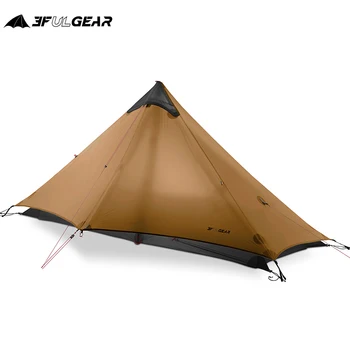 3F UL GEAR Lanshan 1 Палатка за нощуване на открито 1 Човек 3. 4 Сезон 15Г Найлон със силиконово Покритие Бесштоковые ултра-леки Палатки Водоустойчив