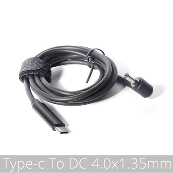(4,0x1,35 мм), USB Type C PD Кабел за зареждане на лаптоп Кабел Dc захранващ Адаптер DC Конвертор 4,0*1,35 мм Plug 90 градуса под прав ъгъл