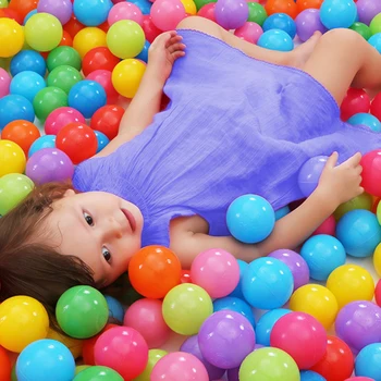5,5 см Открит Спортен Топката Цветни Мек Воден Басейн Океанская Вълна Топката Детски Забавни Играчки Екологични Балони За Стреса