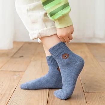 5 двойки/лот, детски памучни чорапи за момчета и момичета, чорапи за бебета, Модни Чорапи Дишащи от 1 до 12 години за тийнейджъри