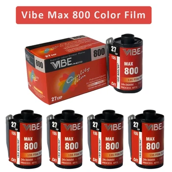 5 ролки / Цветен филм VIBE Max 800 ISO 800 135 Негативна филм 27EXP / Roll за камерата VIBE 501F