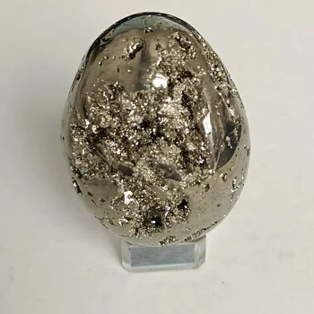 5 см 1бр Натурален ада жеода Златното яйце Желязо проби от минерали, Кристали И Камъни Жеода Подаръци