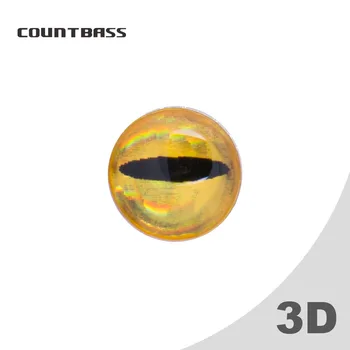 50шт 3D Холографски Златни Лягушачьи Стръв Очи, Живи 3D Риболовни Примамки Очите, Костур Муха