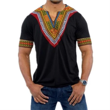 6 Вида Цветя 2022 Модерен Летен Мъжки Топ Африканска Облекло Африкански Рокля Дашики С Принтом Rich басейн Ежедневни Тениска с Къс Ръкав за Мъже