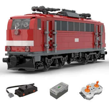 630шт MOC-66424 6wide Динамичен DB BR 111 Модел на електрически локомотив-Малки частици тухли (Разработен Brickdesigned_germany)