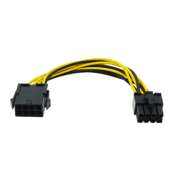 8-пинов към 8-номера за контакт ATX Конектора EPS от мъжа към Жената удължителен кабел за Захранване ЗАХРАНВАНЕ на дънната Платка удължителен кабел Захранване Кабел-адаптер
