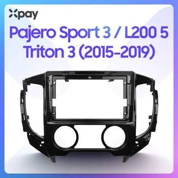 9-инчовата рамка на арматурното табло на автомобила 2din за автомобилната магнитолы Teyes, стерео панел за Mitsubishi Pajero Sport 3 L200 5 Triton 3 2015-2019 рамка
