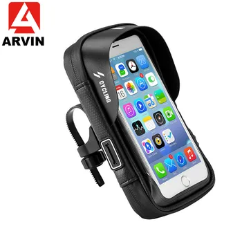 ARVIN Водоустойчив Мотор 6,0 см Bag Държач За Телефон под Наем на Волана За Мобилен Телефон Закопчалка за iPhone X Колоездене Сензорен Екран, GPS Поставка
