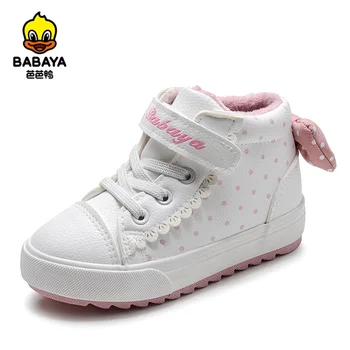 Babaya/Детски обувки с памучна подплата, утепленная кадифе, Новост 2020 г., Зимни обувки за момичета, детски обувки, Топли зимни обувки за момичета
