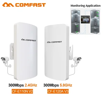 Comfast 2,4 Ghz/5 Ghz И 300 Mbps Безжичен Външен Рутер CPE Мост 1-3 км Разклонител на сигнала Wifi Точка за достъп Nanostation
