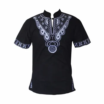 Dashiki ropa hombre kurta men Muslim t-Shirt African Haute Tribal Embroidered Ankara T-shirt тениска мъжка риза мъжки