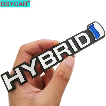 DSYCAR 1Pcs 3D Метален Украса на Автомобила Метален Хибрид Лигав Автомобилна Икона Емблемата на Стикер за Универсални Автомобили Toyota