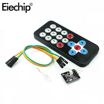 Eiechip 1 комплект За Arduino Инфрачервен IR Дистанционно Модул Комплекти САМ Kit HX1838 За Arduino Raspberry Pi Такса за Управление