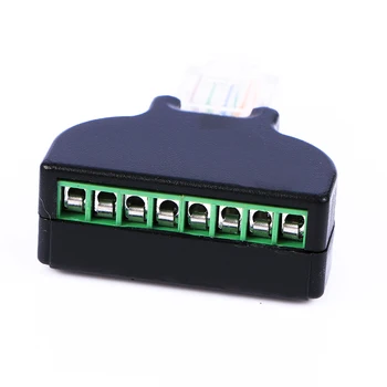 Ethernet RJ-45 Plug До 8-номера за контакт AV-терминал Адаптер на Винт Конвертор Блок Комплект за видео наблюдение с Отвертка