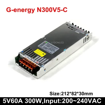 G-energy N300V5.0-C N300V5-C Тънък 5 В 60A 300 W Импулсно led дисплей Източник на захранване