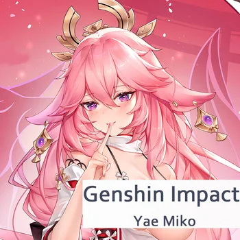Genshin Impact Yae Miko Дакимакура Калъфка За Цялото Тяло Аниме Игра Обнимающая Тялото Диван Легла Калъфка Възглавница