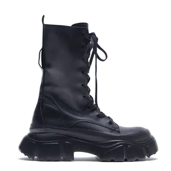 Gnazhee/ 2022, дамски Ежедневни Армейските обувки, Модни Непромокаеми Обувки, Дамски Ботильоны На Платформата и Гумена подметка