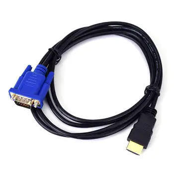 HDMI-Съвместими VGA кабел 1,8 м 1080P HDMI-Съвместим с Щепсел VGA Мъжки Аудио Конвертор на Видео Адаптер, Кабел За PC, Лаптоп