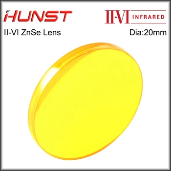 Hunst II-VI ZnSe Фокусировочный Обектив Диаметър 20 мм FL 50,8 63,5 мм мм Лазерен Обектив за CO2 Гравиране Машина За Рязане Аксесоари