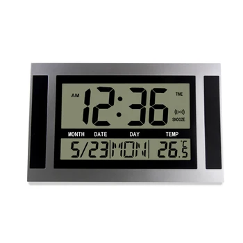 JIMEI H110 Мултифункционален Лесен и Практичен Измерване на температура и влажност Календар Настолен будилник Голям Дисплей