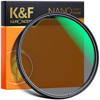 K & F Concept 37/40,5/43/46/49/52/55/58/72/77/82 мм Кръгъл Поляризационен филтър HD 28 слой Супер Тънък Многослоен CPL филтър за обектив