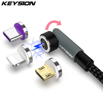 KEYSION 5A Магнитен USB кабел, Отточна тръба на шарнирна връзка Игри Кабел, Бързо Зареждане, Кабел Type C Магнитно Зарядно Устройство За Пренос на Данни Micro USB Кабел За Мобилен телефон