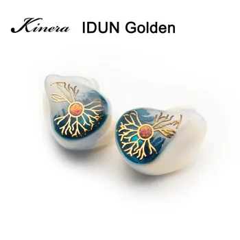 Kinera IDUN Златен IDUN2.0 ушите с монитор IEM 1DD + 2BA Тройна Хибридна Hi-Fi Музикална Студийная Аудиофильская Слушалки 2Pin 0,78 мм