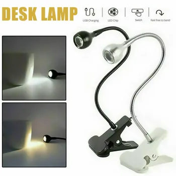 LED Скоба Настолна Лампа Гъвкав USB Клип на Лека Лампа За Четене Книга, Лампа, Нощна Лампа за Леглото у Дома MAZI888