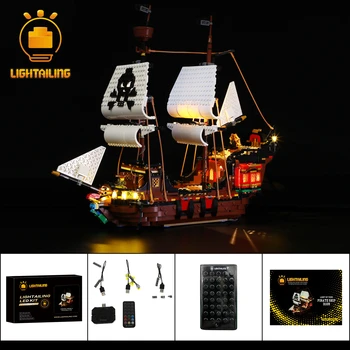 LIGHTAILING Led Комплект за 31109 Пиратски кораб Набор от градивни блокове (не включва модел) Тухли Играчки за деца RC Версия